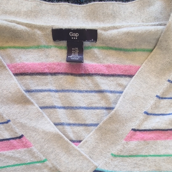 Gap XL Striped Lightweight Sweater - Picture 4 of 5